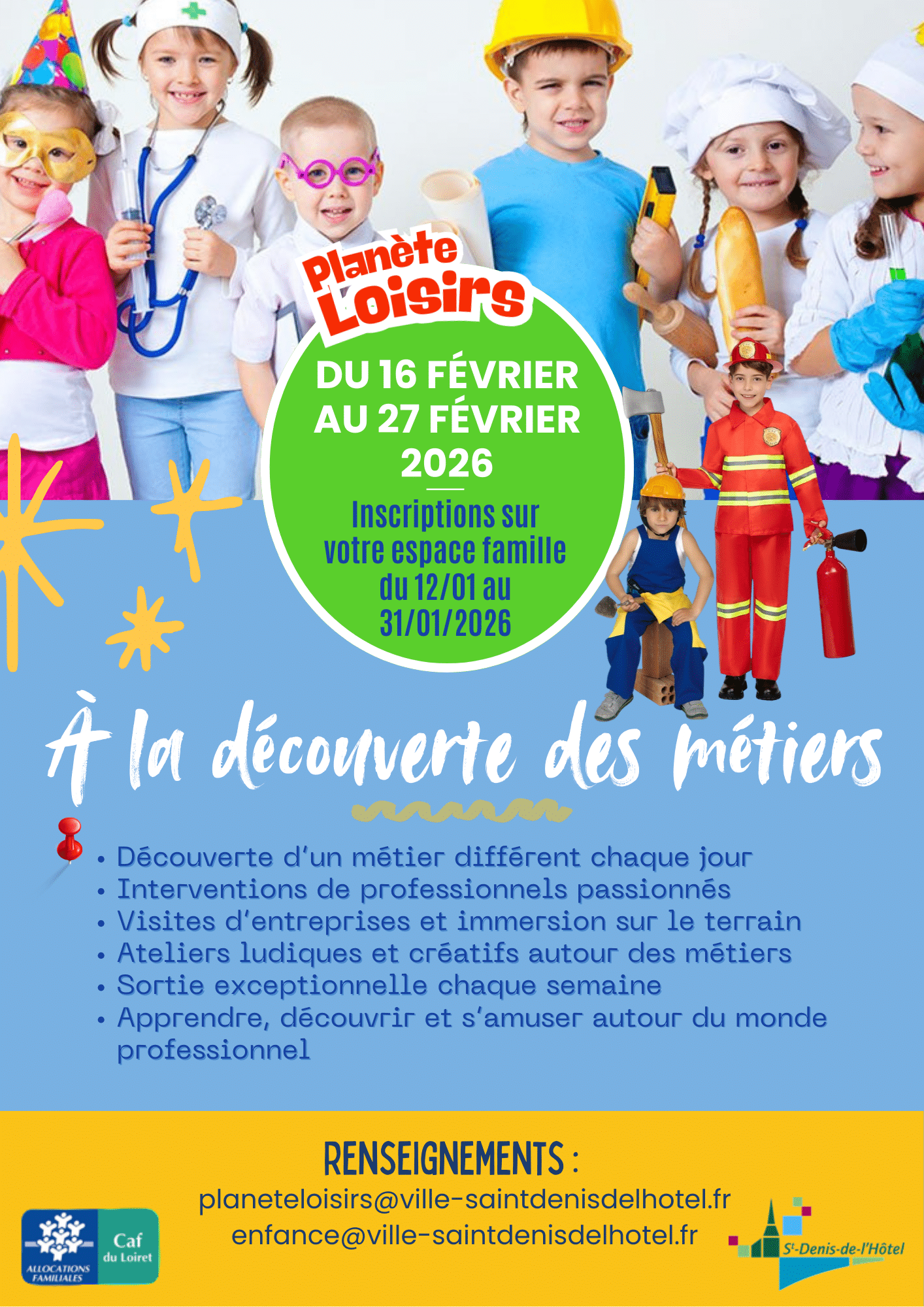 Coloré Photo Activités Montagne Enfants Affiche