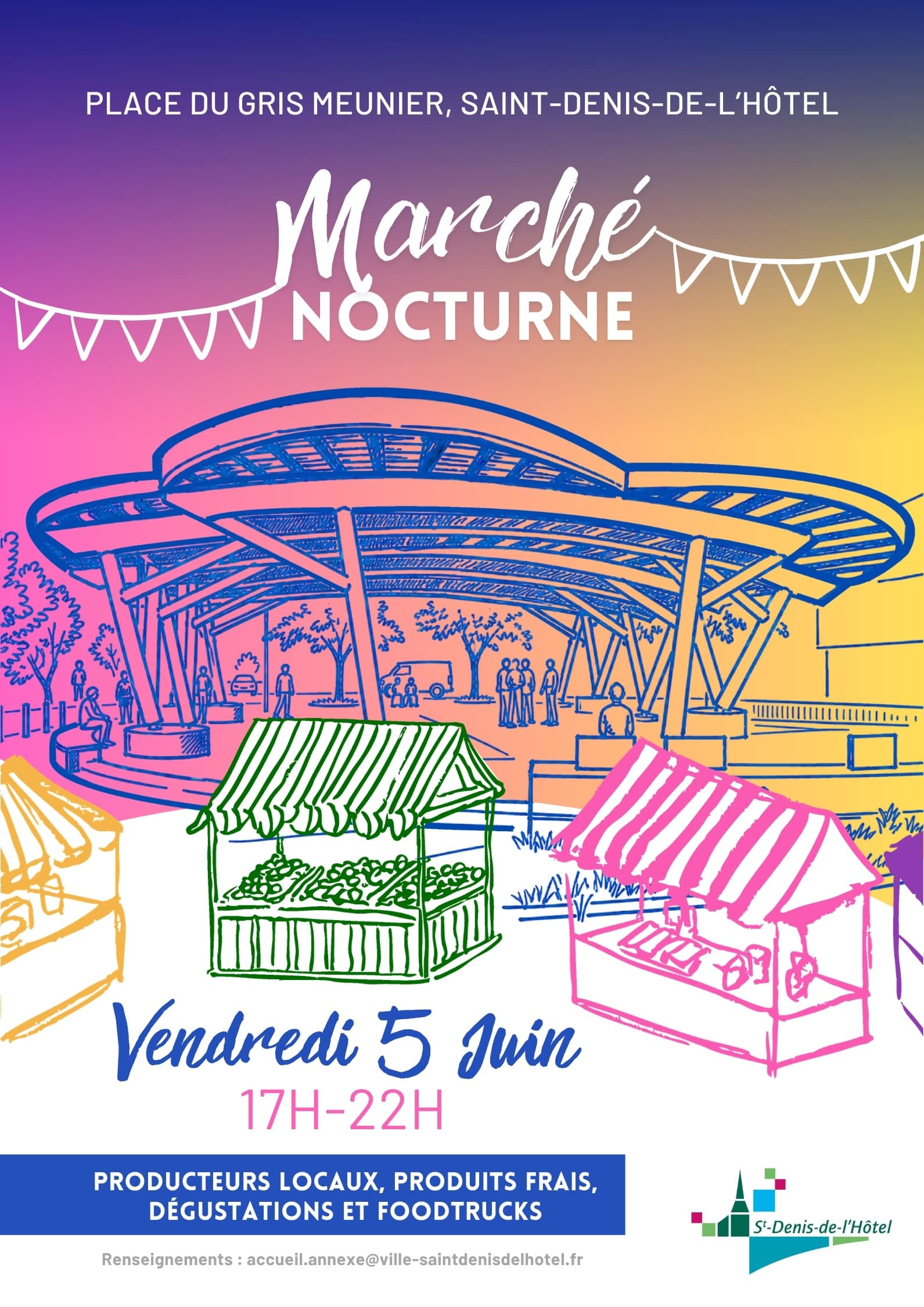 Affiche Marché Nocturne 5 juin