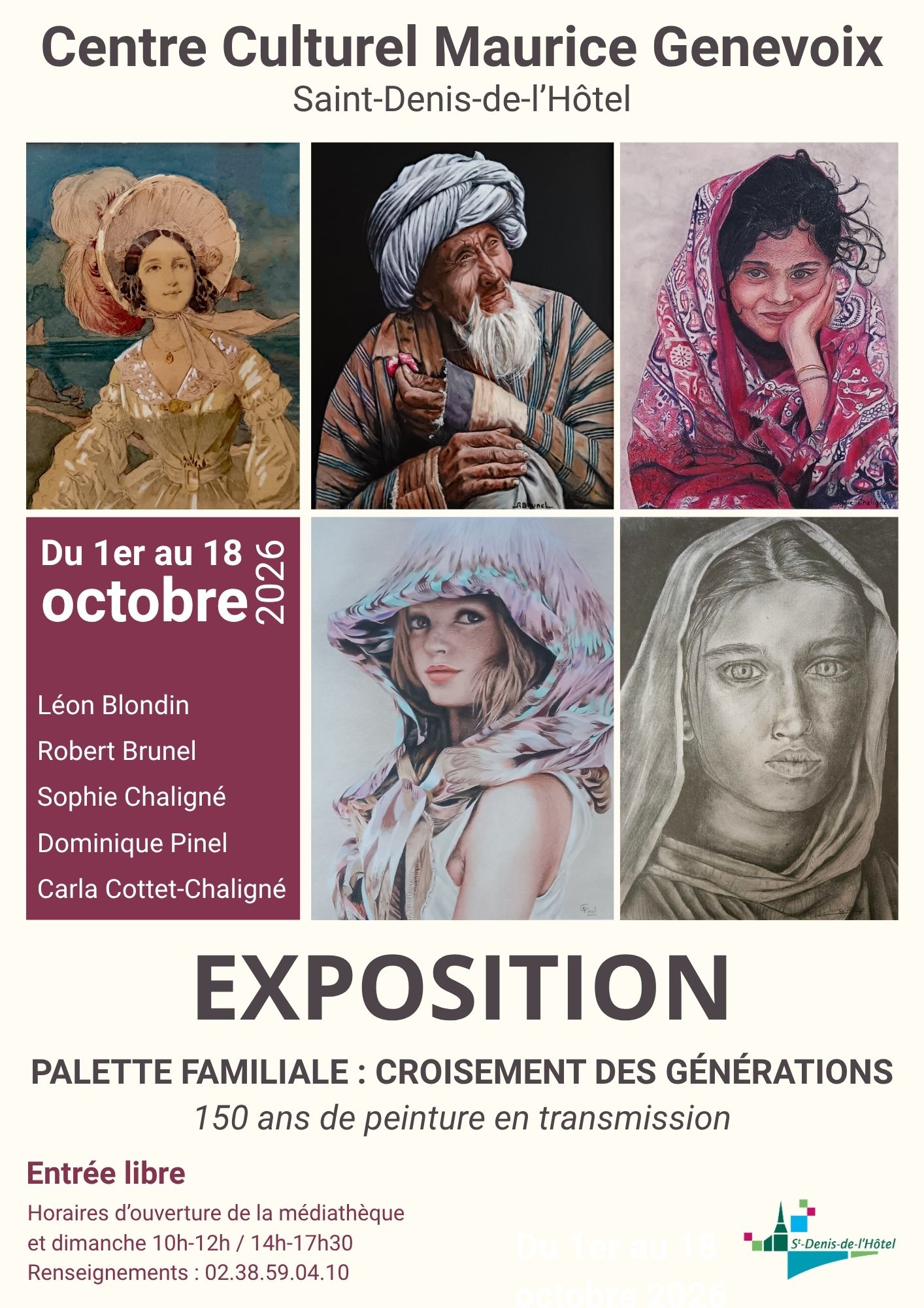 Affiche expo Palette familiale